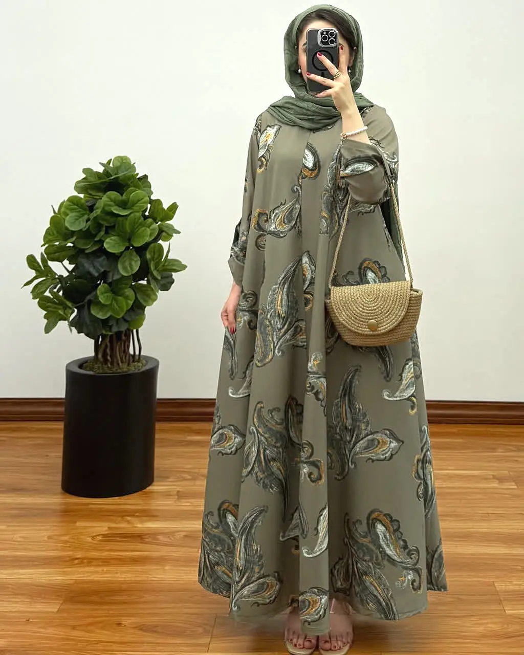 پیراهن مانتویی ایتالیایی ترمه 4